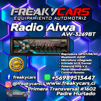 Radio Aiwa AW-3269BT con instalación